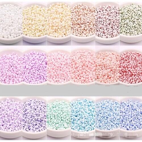 3mm Super Uniform Symphony Creamy Glass Rice Beads 8/0 Uniform Round Glass Beads DIY Handmade Beads