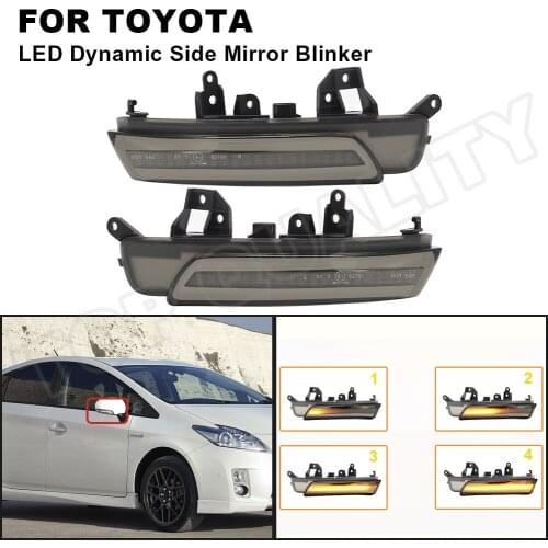 Side Mirror LED Dynamic Turn Signal Light Sequential Blinker For Toyota Prius III Hatchback 2009- Prius Plus Camry VI Verso S iQ