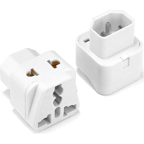 US EU AU Adapter Plug IEC 320 C14 Male To C13 Female Power Adapter Special Conversion Plug for PC Computer Monitor PDU UPS