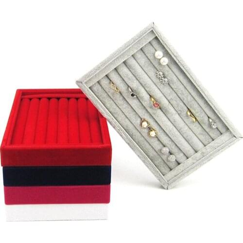 New Drawer DIY Jewelry Storage Tray Ring Bracelet Gift Box Jewellery Organizer Earring Holder Small Size Fit Most Room Space