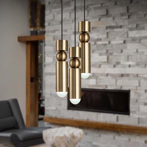 1pcs Nordic modern pendant lights plated gold silver iron creative hanging lamp dining living room bedroom balcony light fixture
