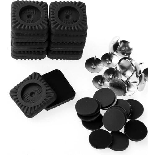 16 Sets Furniture Tables Chair Leg Pads Round/Square Furniture Feet Pads Heavy Duty Nail-on Slider Glide Pads Floor Protector