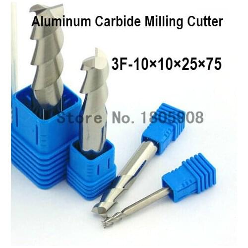3F*10*10*25*75 CNC tool tungsten alloy milling cutter special flat aluminum alloy cutter aluminum alloy milling cutter