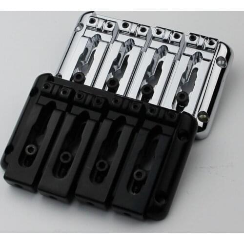 8 STRING BASS GUITAR BRIDGE - 8 string CHROME/BLAK BB208