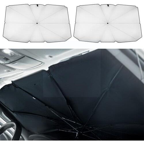 Car Sun Shade Protector Parasol Auto Front Window Sunshade Interior Protector Car Protection Accessories Sun Windshield Cov R5E3