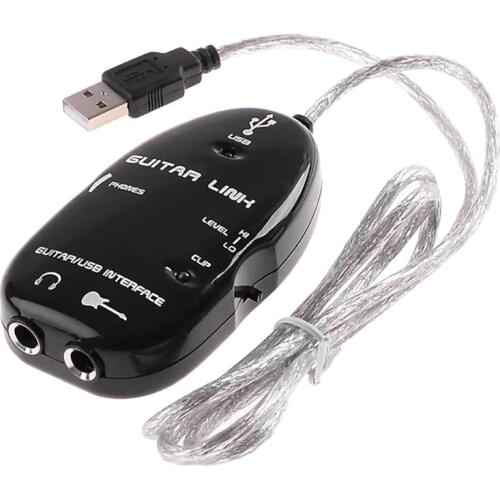 USB Guitar Cable Guitar to USB Interface Cable Link Audio for PC MAC Recording Adapter Guitarra Players Gift