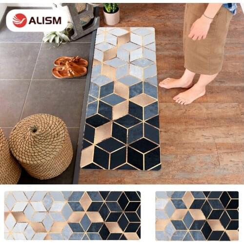 Kitchen Mat Carpet PVC Leather Floor Mat Oilproof Waterproof Doormat Large Floor Carpets Bedroom Door Mats Rugs Tatami Tapete