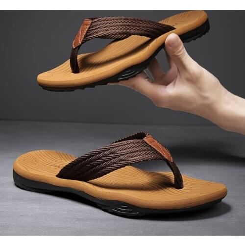 Mens Shoes Soft Massage Slippers Men Outdoor Beach Flip Flops Summer Tongs Casual Man Shoes Mens Comfortable Home Chanclas