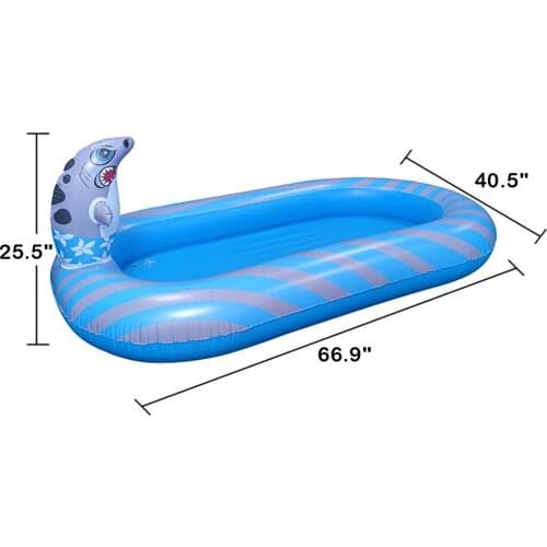 Shark Inflatable Blow Up Pool for Kids All in One Upgraded Pool Toys with Sprinkler 67 INCH Indoor Outdoor Fun for Boys Girls