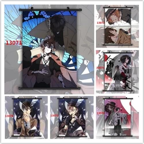 Home Decor Prints Wall Art Bungou Stray Dogs Nakahara Chuuya Canvas Pictures Plastic Scroll Anime Hanging Painting Living Room