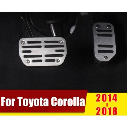 For Toyota Corolla E170 E160 2014 2015 2016 2017 2018 Accelerator Gas Pedal Brake Pedals Non Slip Cover Case Trim Accessories