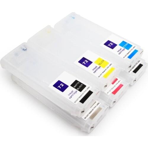 NEW 280ML Refillable Ink Cartridge with Chip Compatible for HP72 for HP 72 DesignJet T610 T770 T790T1100 T1120 T1200 T1300 T2300