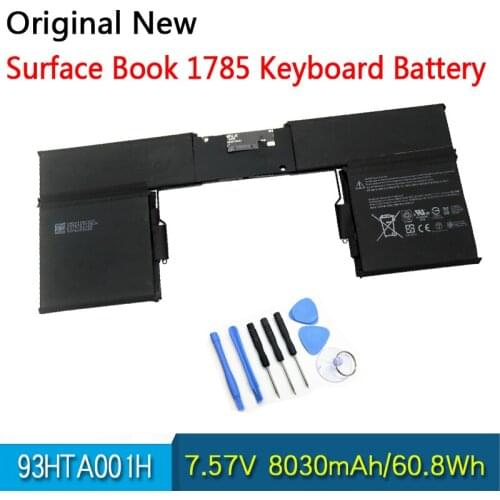 New Original 93HTA001H Tablet keyboard battery For Microsoft Surface Book 1785 Enhanced version 7.57V 60.8WH 8030MAH