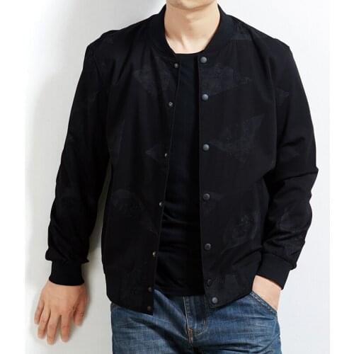 Plus size 8XL 7XL 6XL 5XL 4XL 3XL 2020 Spring and Autumn Casual Solid Color Slim Fashion Baseball Jacket Mens Jacket Brand