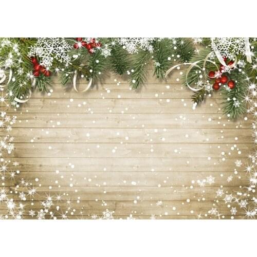 Christmas Photography Backdrops Christmas Xmas Snowy Wood Children Baby Shower Studio Photo Background Photocall BackdropW4700
