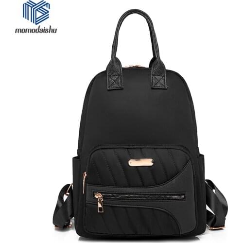 2021New High Quality Brand Women Multifunction Backpack Womens Plaid Lady Small Travel Backpack Bookbag For Girls Sac A Dos