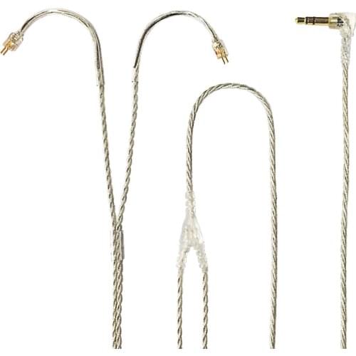 In Ear Monitor Cable Replacement Earphone Cable Headphone Cord 0.78mm 2 pin Connection 3.5mm Stereo Plug Connector