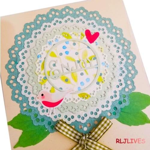 Nesting Doily Enjoy Metal Cutting Dies Stencils for DIY Scrapbooking Stamp/photo album Decorative Embossing DIY Paper Cards