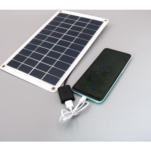 5V 5W 7.5W Solar Panel Outdoor Power Bank Battery Charger Portable Flexible USB Mounting Hole Solar Battery