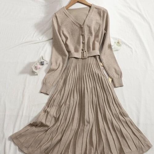 Fashionable Knitted Dresses Yiwanxiang China