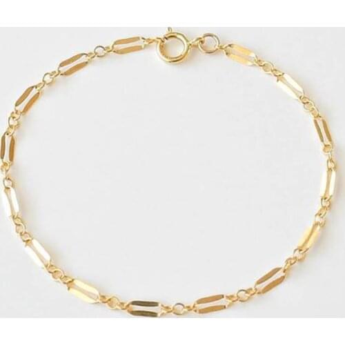 14K Gold Filled Chain Bracelet Handmade Jewelry Boho Charms Bracelets Vintage Anklets for Women Bridesmaid Gift Women Jewelry