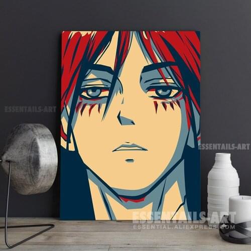 Eren Hopestyle pop art Canvas Wall Art Painting Decor Pictures Bedroom Study studio print Living kid Room Home Decoration Prints