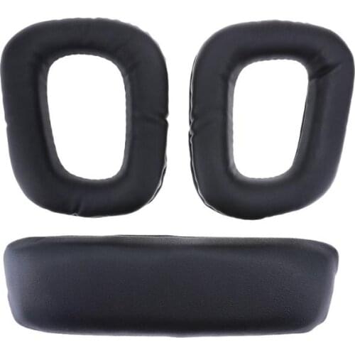 1pair Soft Replacement Ear Pads for Logitech G35 G930 G430 F450 Headphones Cushions