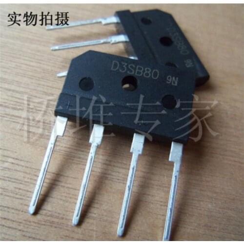 10pcs/lot D3SB80 3SB80 SB80 4A 800V ZIP-4 100% New Original