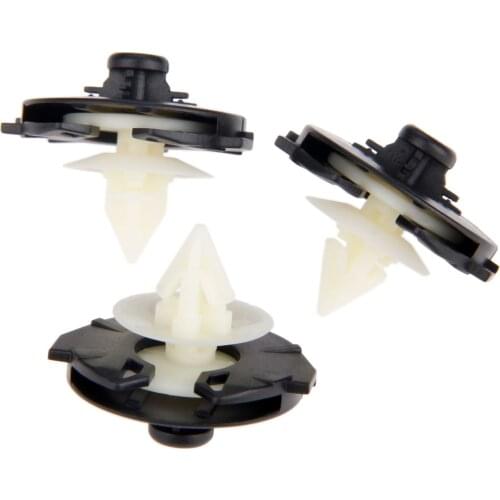 Yetaha 10pcs Interior Door Card Panel Trim Clips For VW Polo 6N1 6N2 Plastic Fastener 6N0868243A Auto Rivets