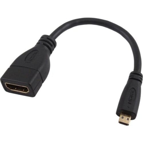 1080P Micro-HDMI-compatible Male to HDMI-compatible Female D A Jack Adapter Cable Converter