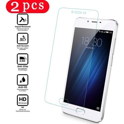 2Pcs protective glass film for meizu pro 7 plus full cover phone screen protector tempered glass for meizu pro 6 plus smartphone