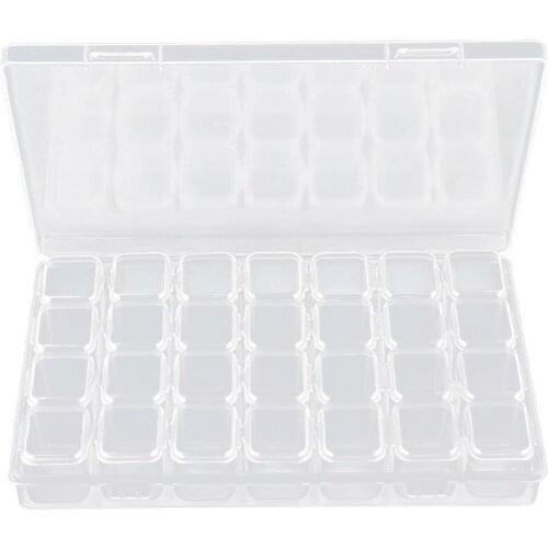 28 Grids Nail Storage Box Art Alex Organizer Excellent Fall Prevention Durable PP Transparent Case Makeup Beauty Tool