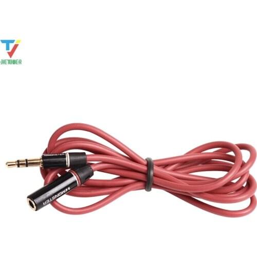 300pcs/lot Earphone Extension Elongate Cable 3.5mm Male To Female M/F Stereo Headphone Audio Extension Cable 1.2M wholesale