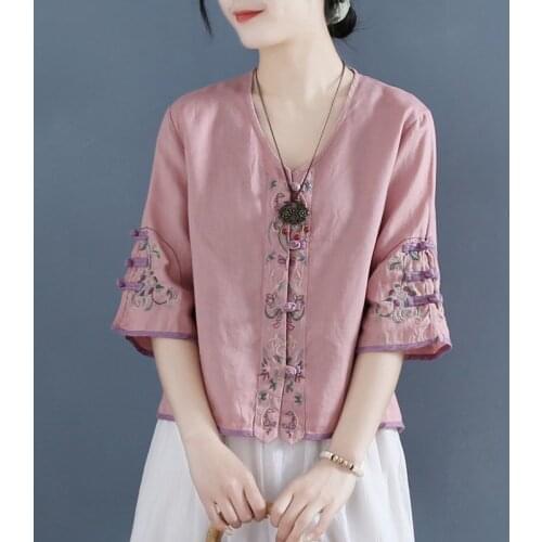 AZTERUMI Women's Cotton Shirts