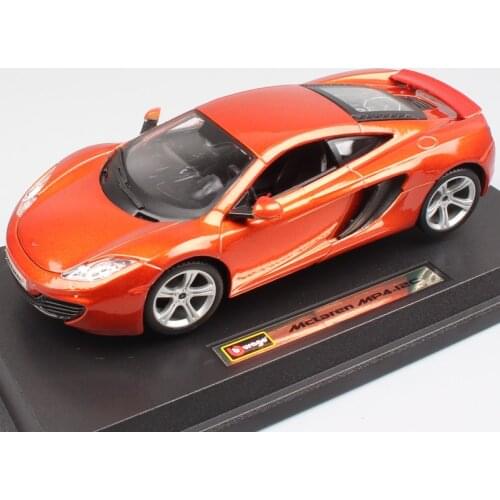 1/24 Scale BBurago luxury Mclaren MP4 12C coupe GTR sports racing auto die cast modeling car replica toy for children collection