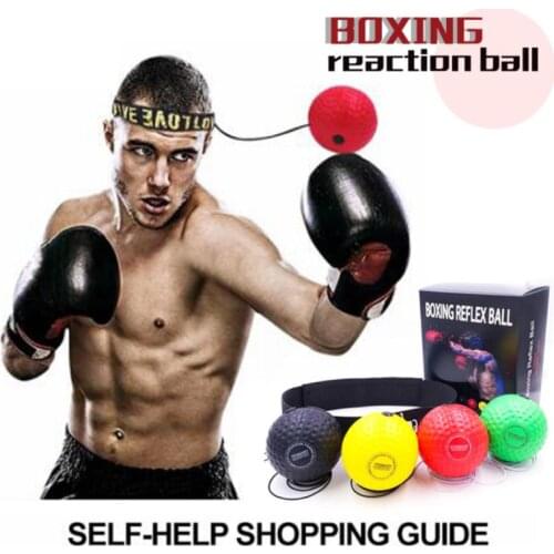 Boxing Reflex Speed Punch Ball MMA Sanda Boxer Raising Reaction Force Hand Eye Training Set Stress Gym Boxing Muay Thai Exercise