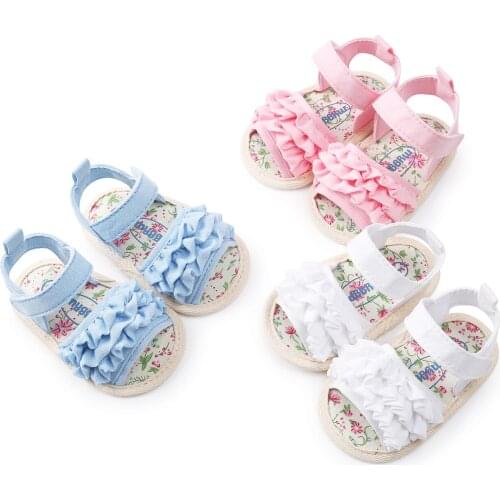 2021 Summer Lovely Baby Girl Shoes Flower baby Toddler Princess Shoes Anti-slip Sneaker Girls Kid Baby Summer Sandal