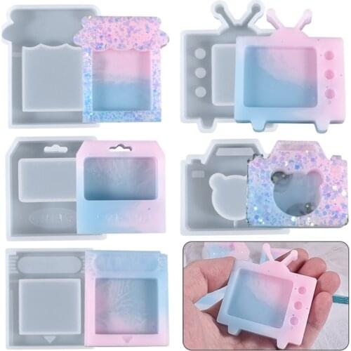 Quicksand Keychain Epoxy Resin Mold Hanging Pendant Silicone Mould DIY Crafts Jewelry Ornaments Casting Tools