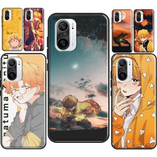 Zenitsu Demon Slayer For POCO F3 M3 POCO X3 Pro Case For Xiaomi Mi 11 Lite Note 10 Mi 9T 10T Pro Back Cover