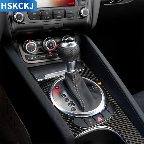 For Audi TT 8n 8J MK123 TTRS 2008 2010 2011 2012 2013 Carbon Fiber Gear Box Frame Shifter Surround Stickers Interior Accessories