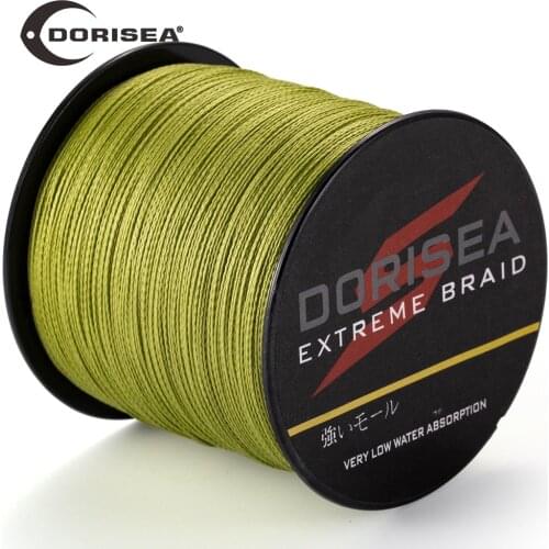 DORISEA Extreme Braided 4 Strands 300M 6LBs - 100LBs PE Multifilament Fishing Line Wire Pesca