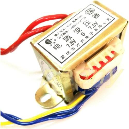 5W dual 7.5V 220V to 7.5V E transformer 5W 7.5V all copper E power transformer