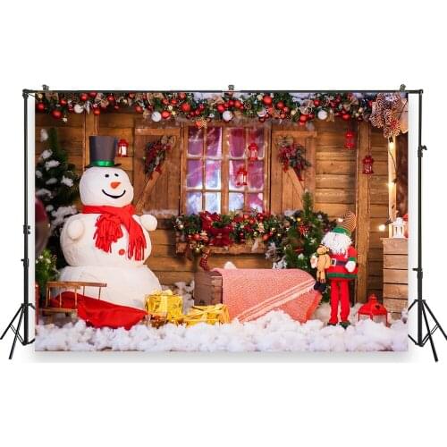 HUAYI Photography Backdrops Christmas Photo Background Christmas Xmas Family Party Decor Banner Studio Photobooth BackdropXT7370