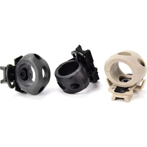 HOT!Top quality Tactical Helmet Flashlight Mount Clip Military Airsoft Flashlight Clamp Adaptor