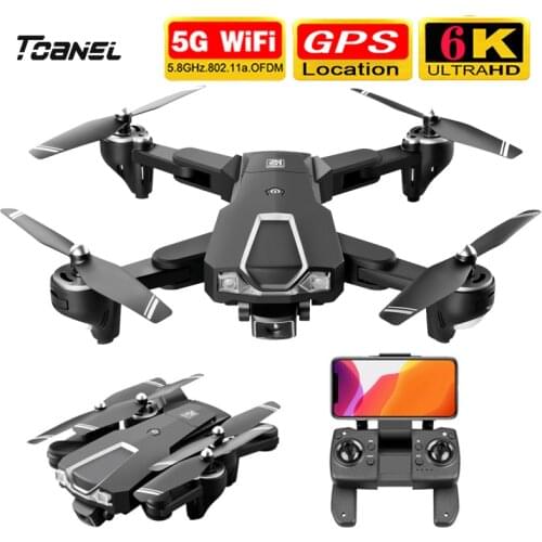 LS-25 Drone 5G WIFI GPS With 6K HD Camera Dual Camera Selfie Mode Follow Me Image Real-Time Transmission Foldable RC Quadcopter