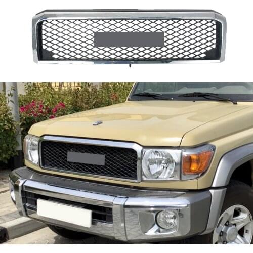 Modified For FJ Cruiser Racing Grill For FJ Land Cruiser LC76 LC77 LC78 LC79 2008 2009 2010-2015 Front Bumper Grilles Grills