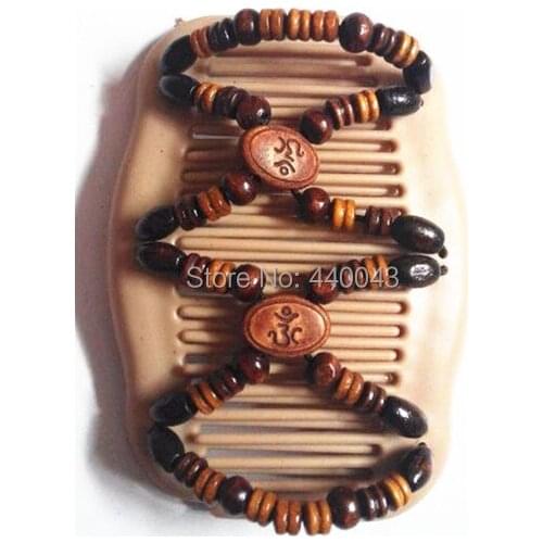 Fashion Stretchy acrylic beads Wholesale Hair Ornament Magic Hair Comb 40 pcs/lot free shiping