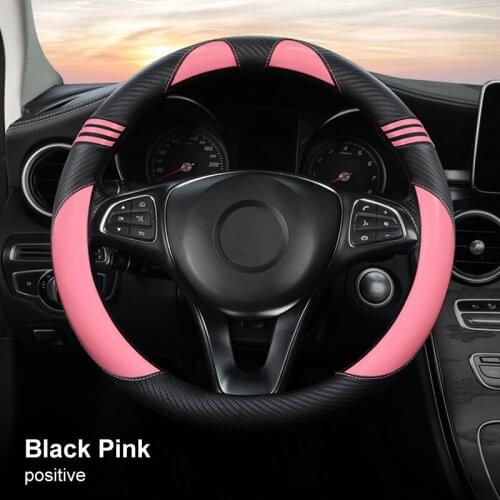Cartoon Cat Ears Steering Wheel Cover Universal Car Shape Car Steering Wheel Handle Cover Car Decorations For Diameter 37-38 Cm