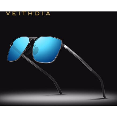 VEITHDIA Brand Mens Vintage Sunglasses Polarized UV400 Lens Eyewear Accessories Male Sun Glasses For Men/Women gafas VT2462