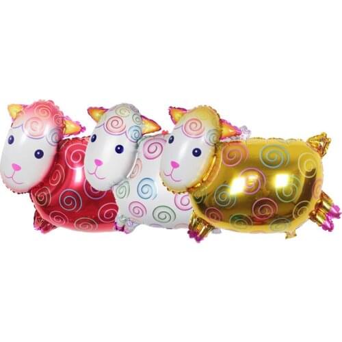 New 5 pcs/lot 82*54cm sheep aluminum balloon Helium balloon wedding birthday party decoration Inflatable Toys Air Balls Globos